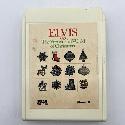 Elvis Presley - World of Christmas - Restored 8 Track Tape - New Pad and Splice Foto 1 de 4
