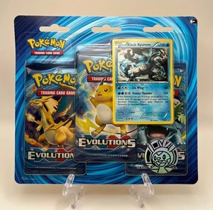 (402994) Pokemon XY Evolutions Black Kyurem 3er Blister - Factory Sealed - Bild 1 von 13