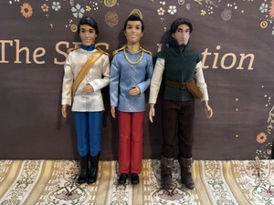 2013 Mattel Disney Prince Eric & Prince Charming Fylnn Rider Doll LOT of 3 - Picture 1 of 16
