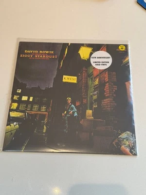 DAVID BOWIE ZIGGY STARDUST LP 45th ANNIVERSARY GOLD VINYL MINT SEALED NEW  - Image 1 of 3