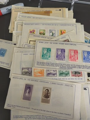 Different Worldwide Postage Stamps Lot - Vintage/Antique Collection  - Image 1 of 4