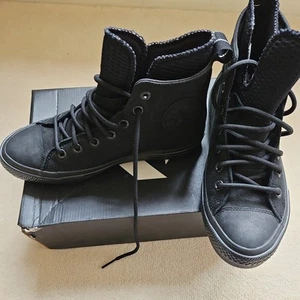 NUOVO CON SCATOLA! Stivali donna Converse neri in pelle Ctas wp Hi taglia UK 5,5 - Foto 1 di 8