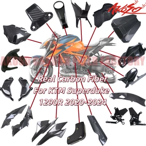 Carbon Fiber For Super Duke 1290 R 2020-2024 Front Fender Tank Cover Side Panels - Picture 1 of 60