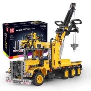 17011 Schwerlast Abschleppwagen Bau Spielzeug Set, Technik MOC Straßenanhänger Bui... - Bild 1 von 8