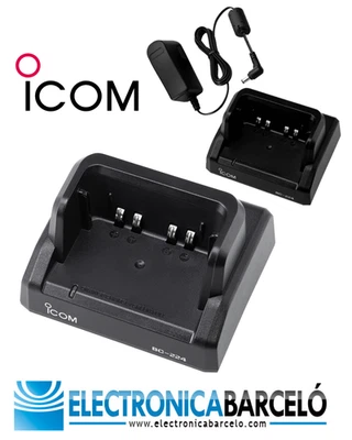 ICOM BC-224 Cargador Para Walkies Profesionales Icom Banda Aérea - Immagine 1 di 3