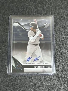 2021 Bowman Platinum Top Prospects Auto #TOP-44 Nasim Nunez B3 - Picture 1 of 2