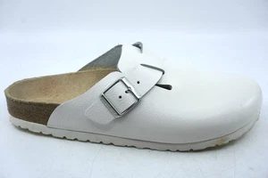Birkenstock Leather Boston White Clogs EU 42| US M 9/L 11  Single Right Shoe - Picture 1 of 6