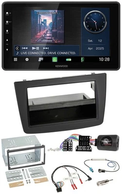 Kenwood Lenkrad Bluetooth USB DAB Autoradio für Alfa Mito 2008-2014 schwarz - Bild 1 von 4