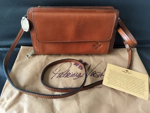 PATRICIA NASH AZARIO Tan Leather Wallet Crossbody Purse ***NWT*** ~Flaws~ - Picture 1 of 18
