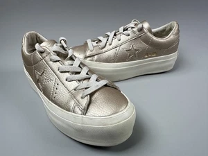 Converse One Star Plateauschuhe Damengröße 6,5 Leder Chuck Taylor Turnschuhe - Bild 1 von 10