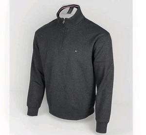 NWT Tommy Hilfiger Men's Charcoal 1/2 Zip Pullover Jacket, Sz. 4XL - Picture 1 of 14