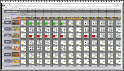 Piano mensile digitale piano di servizio piano di lavoro piano turni software MS Excel App - Immagine 1 di 4