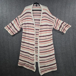 Women's Multi Stripe Kimono Torrid Duster Size 4 - Picture 1 of 9