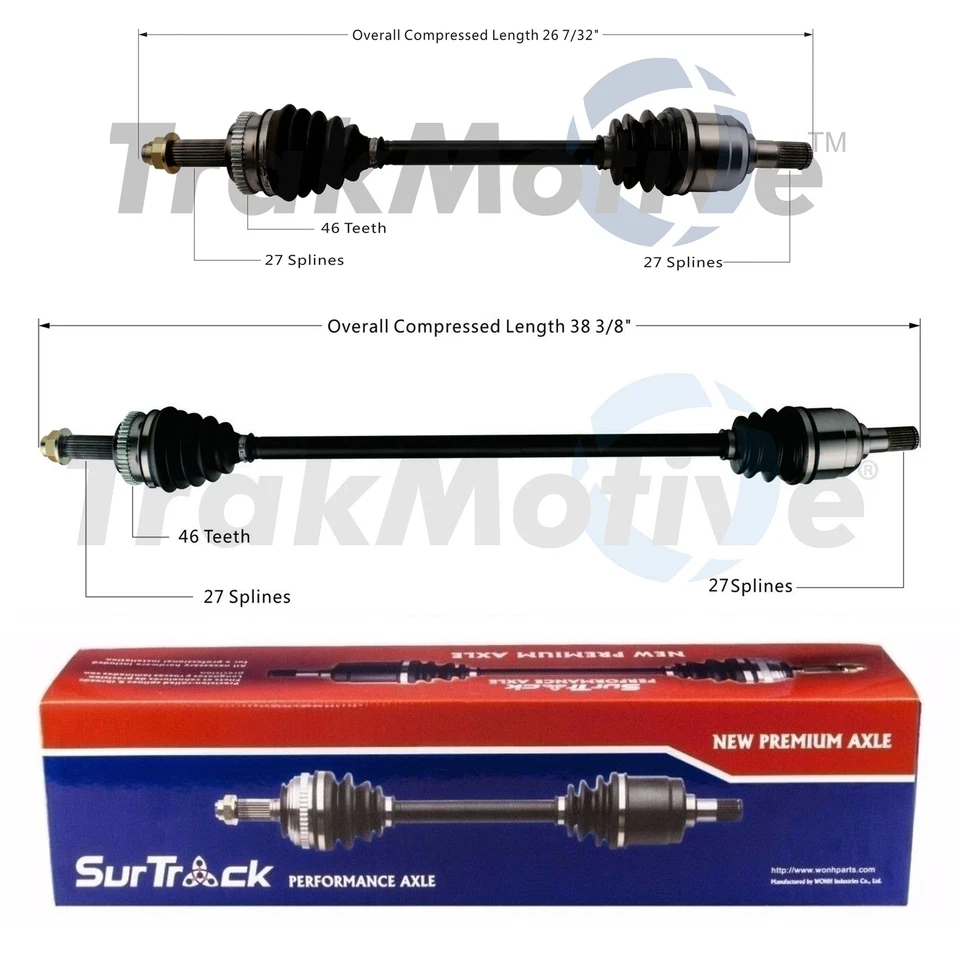Juego de 2 ejes delanteros SurTrack CV para Kia Soul 2,0 l 4 L 2010-2011 Foto 1 de 1