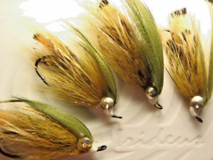 Irideus Mini Olive Intruder Hackle Wooly Bugger Streamer flies Trout Fly Fishing