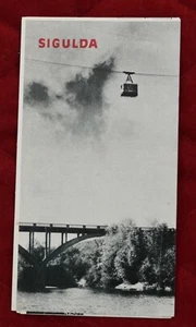 Sigulda City Tourist Route Travel Map Scheme 1977 Vintage Soviet Latvia - Picture 1 of 4