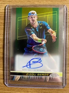 2024 Topps Chrome Tennis Base Auto Zizou Bergs ROOKIE - Picture 1 of 2