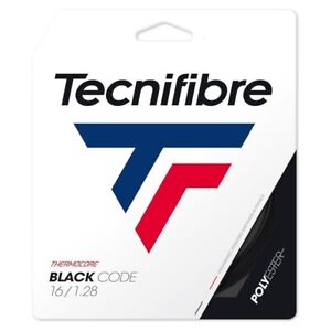Tecnifibre Black code 16 Gauge 1.28mm Tennis String NEW Natural