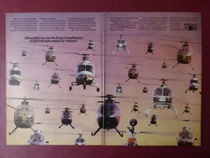 7/1985 PUB ALLISON GM GAS TURBINE ENGINE HELICOPTER HUGHES SIKORSKY ORIGINAL AD - Foto 1 di 1
