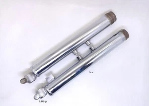 YAMAHA RS100 LS3 LS2 HX90 FRONT FORK OUTER BOTTOM TUBE NOS PAIR - Picture 1 of 7