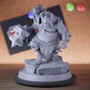 Ogre Miniature Barbarian Boss Dungeons and Dragons Mini DnD 5e TTRPG Pathfinder - Picture 1 of 8