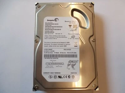 Hard Drive, Seagate, barracuda 7200, SATA, 80Gbytes, ST380811 A, 3 1/2in, SU207 - Image 1 of 4