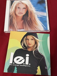 Jessica Simpson RARE 1999 CD Single I Wanna Love You Forever &  L.E.I Promo Card