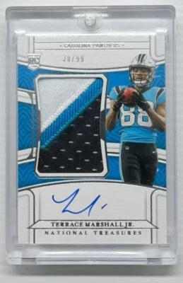 2021 National Treasures Terrace Marshall Jr Rookie Patch Auto Autograph RPA /99 - Image 1 of 2