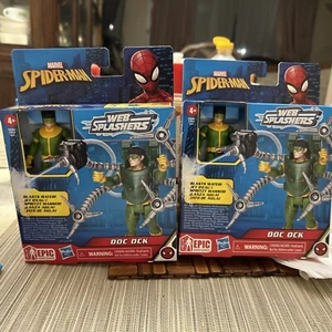 Lot of Two 2 Marvel Spider-Man Aqua Web Warriors 4-Inch Doc Ock Action Figure - Picture 1 of 20