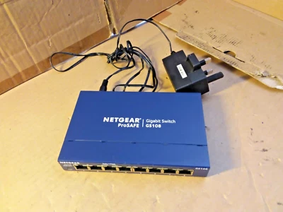 Netgear ProSafe GS108 8-port Gigabit Switch v4 With PSU - Image 1 of 4