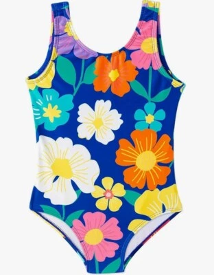 Купальник цельный для девочки ясельного возраста Angel Season темно-синий цветок размер 5T - Изображение 1 из 4