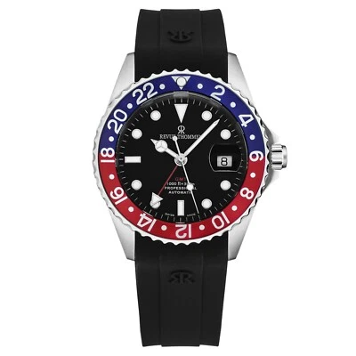 Revue Thommen Men's Diver Black Dial Blue/Red GMT Bezel Automatic 17572.2835 - Image 1 of 4