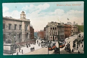 Antique Postcard, Waterloo Street, Edinburgh - Valentines Series - 1906 - Picture 1 of 2