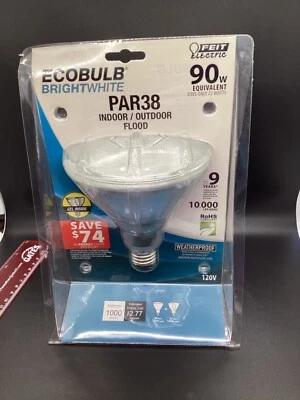 FEIT Electric Ecobulb Bright White PAR38 Indoor/Outdoor CFL Light Bulb - Image 1 of 4