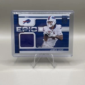 James Cook 2024 Donruss Elite Epic Materials #EMA-JCO SN,MEM #/500 Buffalo Bills - Picture 1 of 2