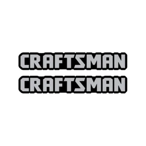 (2) .75" tall x 4.5" Craftsman Vinyl Decals - Not 3D Plastic - Flat Decals - Picture 1 of 1