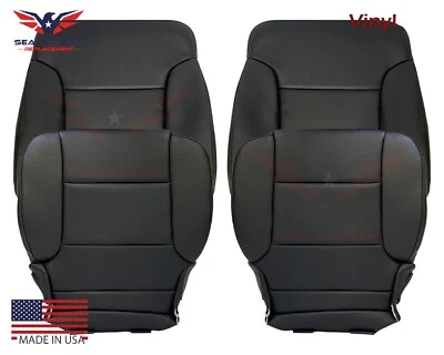 2014 - 2019 GMC Sierra All-Terrain Black Vinyl Front Full Set Seat Covers - Image 1 of 4