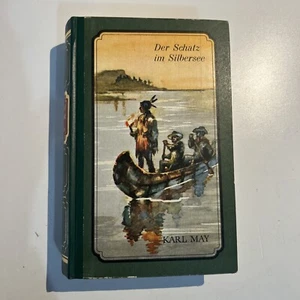 Karl May - Der Schatz im Silbersee, German Hard Cover; Rare Early Cover  - Picture 1 of 6