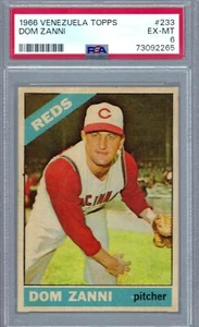 1966 Topps Venezuela #233 PSA 6 Dom Zanni rot 233 schön! - Bild 1 von 2