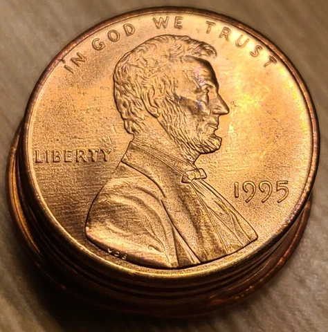1995 P Lincoln Memorial Cent Copper Alloy Penny ** ON HAND ** Cover