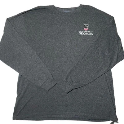 University of Georgia Pullover Shirt 2XL Gray Champion Long Sleeve - Image 1 of 4