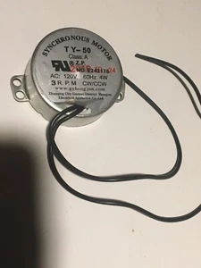 FREE SHIPPING Synchronous Motor TY-50 ac 100v-120v 4W 2.5/3 RPM CW/CCW ICE MAKER - Picture 1 of 4