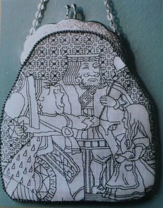 Off With Her Head Blackwork Bag - by Nostalgic Needle - Picture 1 of 2