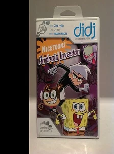 Nicktoons didj Cartridge Nicktoons Android Invasion Math Facts LeapFrog 7-10 - Picture 1 of 10