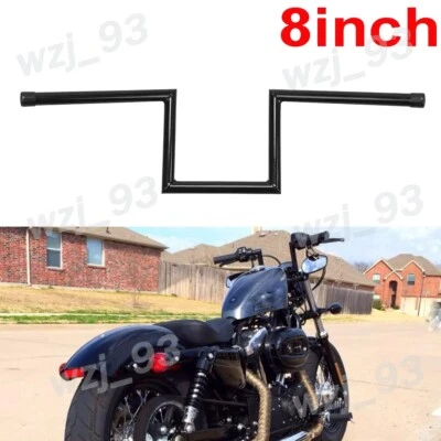 8" Rise 1" Ape Hanger Drag Bar Handlebars Fit For Yamaha Suzuki Savage 650 Honda Foto 1 de 4