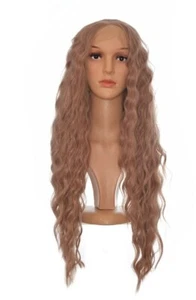 Long Pastel Purple Waterwave Lace Front Wig. Leonie Wig. Styleable. - Picture 1 of 4