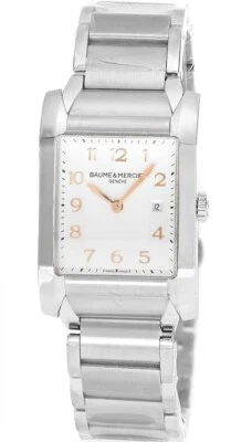Baume & Mercier Hampton Quartz SS Silver Opaline Dial Women's Watch MOA10020 - Image 1 of 4