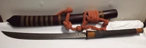 Vintage DHA Burmese Sword 24 1/2” in Wooden Sheath - Picture 1 of 7