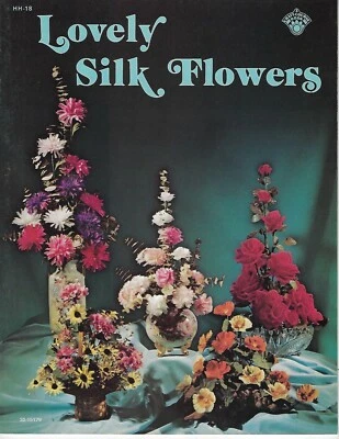 Bellissimi Fiori di Seta Vintage Come Fare Guida Artigianato Istruzioni Modello Libro  - Immagine 1 di 4