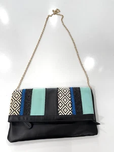 Aldo Aztec Clutchbag Flip Top Flap with Chain Strap Purse - Picture 1 of 12